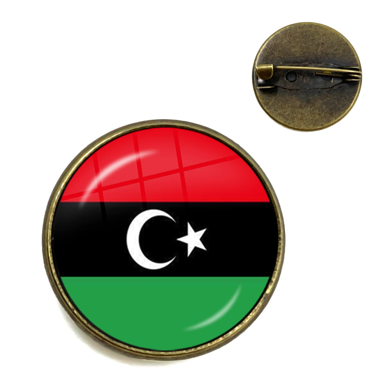 14 Национальные Броши с флагом Trinidad, Sierra leone, Jamaica, guana, Ghana, UK, libia, ESTINA, Индия стеклянные кабошоны для воротника для женщин - Окраска металла: 14