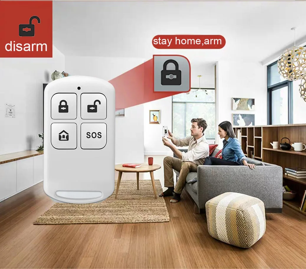 Sistema de Alarme Segurança do Assaltante Remoto com Telefone em Casa Gsm sem Fio em Casa Wifi Alarme Incêndio Controle ys App 17 incêndio app controle remoto com telefone em casa