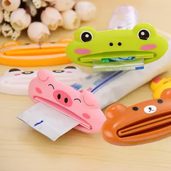 

Animal Easy Toothpaste Dispenser Plastic Tooth Paste Tube Squeezer Useful Toothpaste Rolling Holder For Home Bathroom