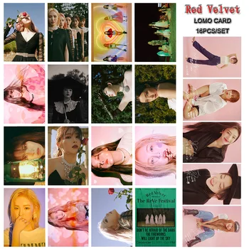 

16pcs/set Kpop Red Velvet Lomo Card Postcard High quality HD photo print K-pop Red Velvet photocard new arrivals