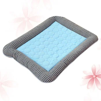 

1Pc Cat Mat Summer Ice Cold Mat Dog Kennel Summer Pet Dog Sleeping Mat Car Mat(Blue)