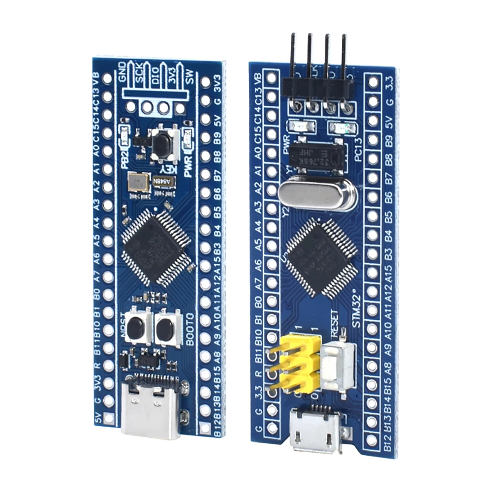 Placa De Desarrollo STM32F103C8T6 Mínima - 5 Unidades, Con Interfaz Micro USB, Para Aprendizaje Electrónica