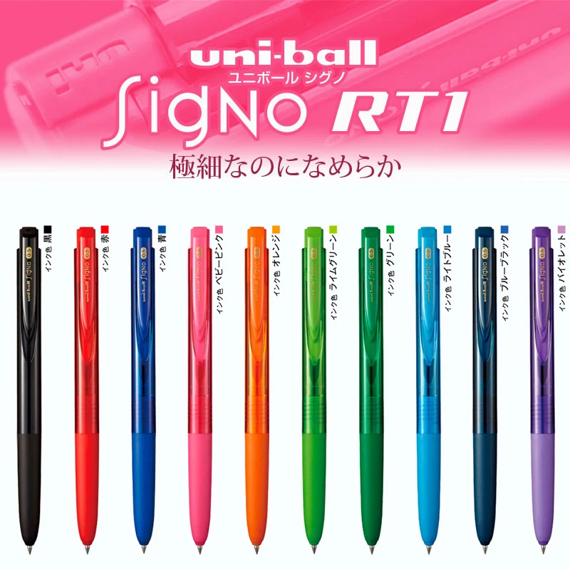 Mitsubishi Uni Ball Signo Rt1 Umn155 0 5mm 0 38mm Gel Ink Pen Japan 10 Color For Choose 1pcs Gel Ink Pen Pen Japanuni Ball Signo Aliexpress