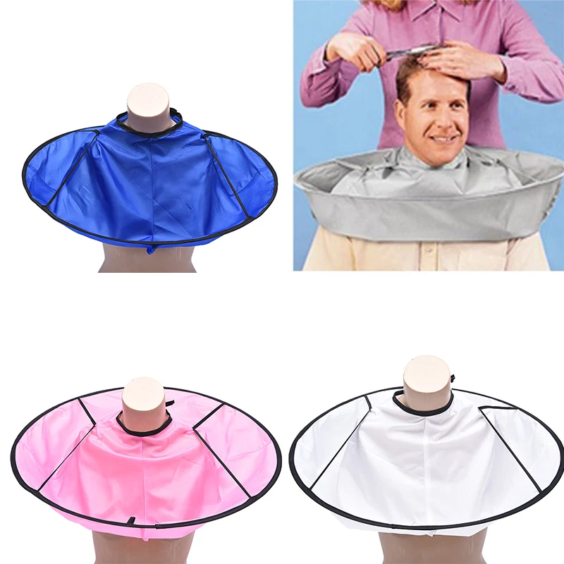 DIY Hair Cutting Cloak Umbrella Cape Cutting Cloak Hair Shave Apron Barber Gown Cover Household Cleaning Protecter Haircut Cape Hairdressing Cape