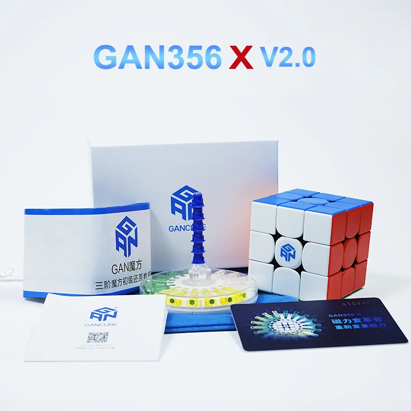 Куб GAN356 X V2 Магнитный 3x3 Magic-Cube Speed Gan 356 Gans сменные магниты профессиональные игрушки