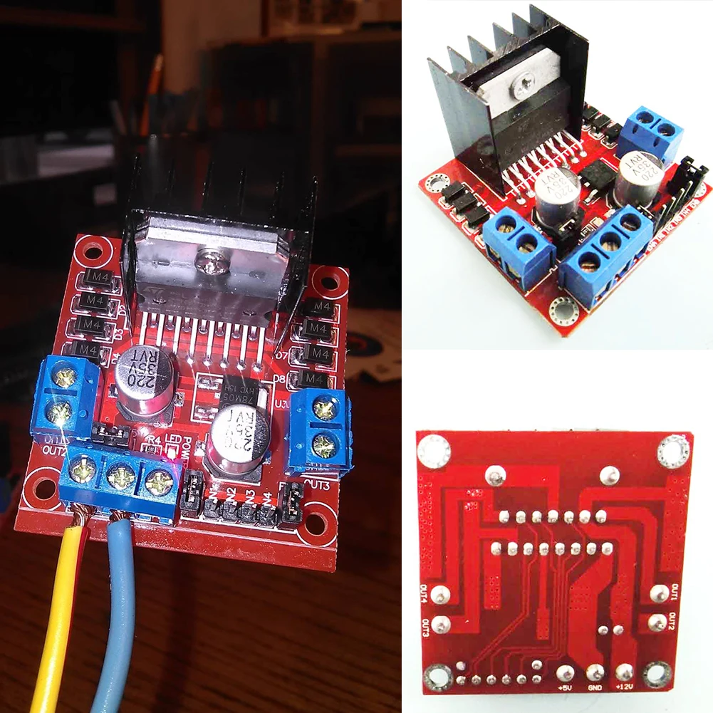 

1pc Stepper Motor Drive Controller DC Motor Driver Board Module Dual H Bridge for Arduino L298N Chip Anti-interference Module