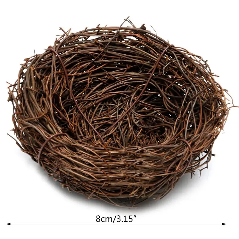 Maison de nid d oiseau marron de vigne faite la main d coration de vacances artisanale