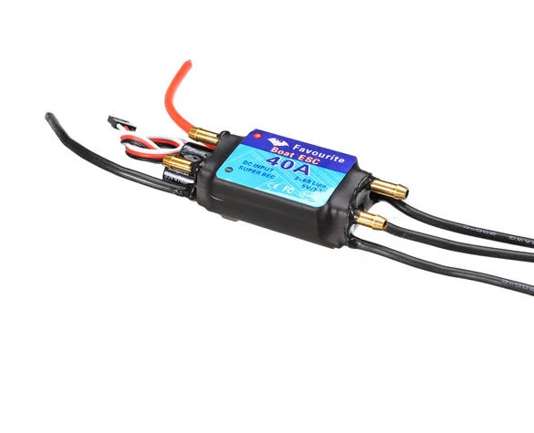 FVT 40A (2-6S) BEC 5V/5A Ship Model ESC For Sea Shark Series Marine Brushless ESC