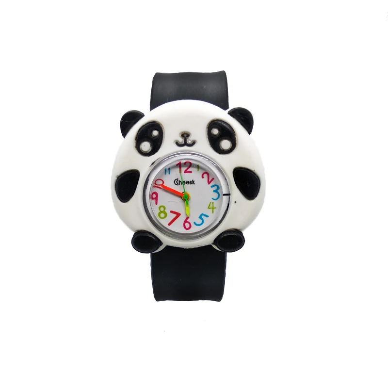 Горячая Детские часы для девочек мальчиков мультфильм животных команды водонепроницаемые цифровые часы для детей студенческий ребенок подарок детские часы - Цвет: Черный