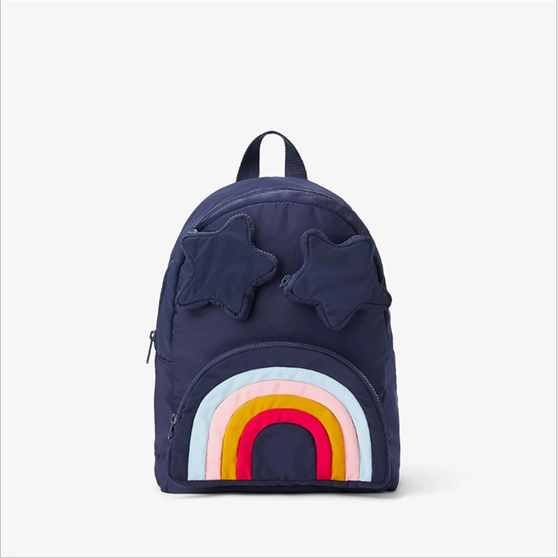 

Girl's Small Backpack 2019 Brand Fashion rainbow blue Shoulder Bag Women Multi-Function Mini Back pack for Teenage Girls Kigs