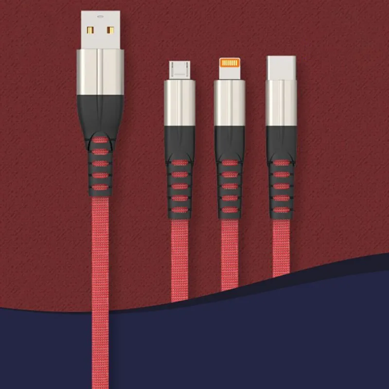 

Zinc Alloy Portable Practical Durable Universal For Iphone Android Type-c Data Cable Phone Accessories