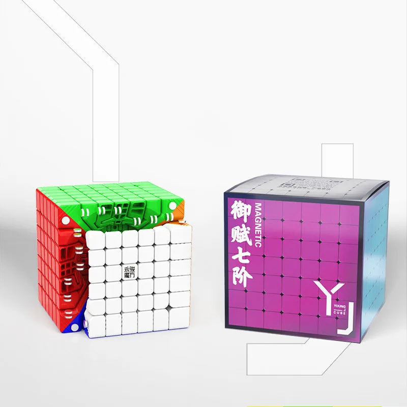 Yongjun Yubing 7x7x7 Головоломка Куб издание соревнование волшебный куб инопланетянин твист куб обучающий inteligence куб Антистресс игрушка