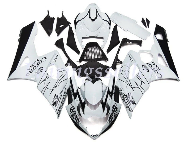 

Injection Molding New ABS Motorcycle Fairings kit Fit For Suzuki GSX-R1000 2005 2006 K5 gsxr 1000 Fairings OEM White Style