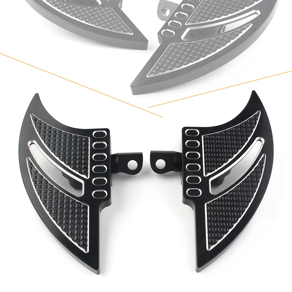 CNC Motorbike Rear Passenger Foot Pegs Floor Board For Harley Touring FLHT FLTR Sportster XL 883 1200 Road King | Автомобили и
