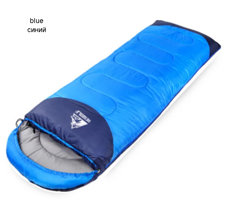blue1.3kg Открытый спальный мешок конверт сшивание спальный мешок весна и осень зима взрослый Кемпинг Хлопок ланч-брейк теплый открытый лагерь - Цвет: blue1.3kg