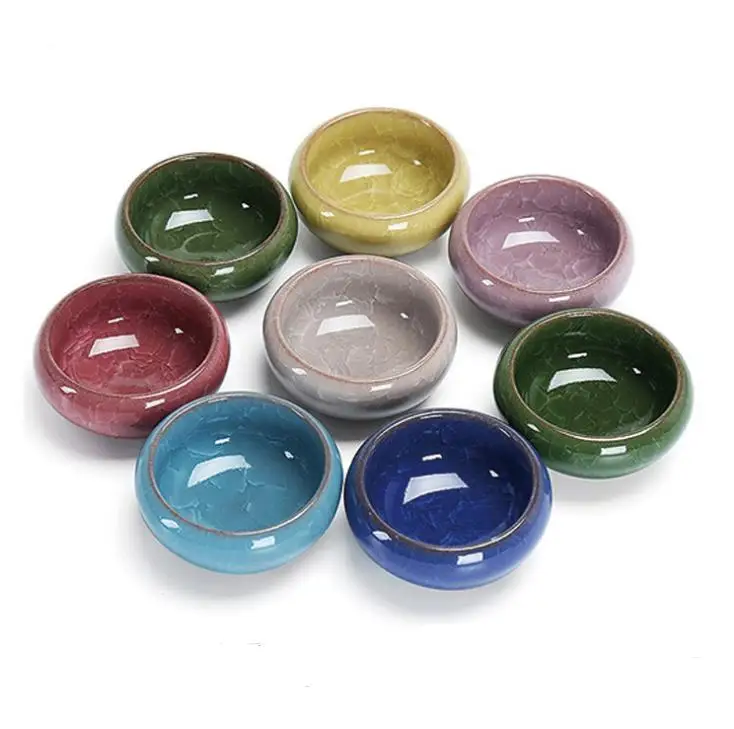 

7 Colors Kung Fu Tea Cup Ice Crackle Glazed Ceramic Tea Cup Home Office Drinkware Best Gift SN468