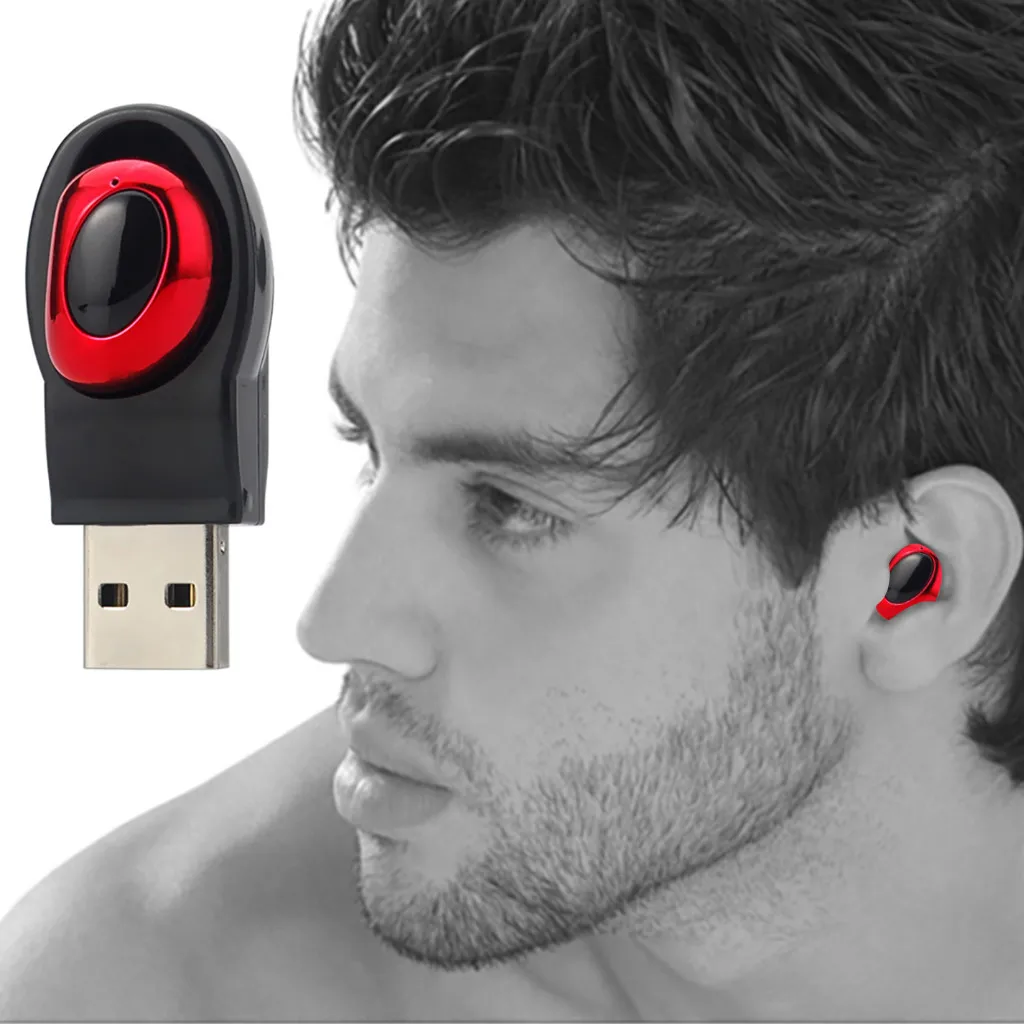 Binmer Bluetooth M18 мини беспроводные Bluetooth наушники-вкладыши спортивные наушники USB зарядное устройство гарнитура беспроводные наушники Headset-L109
