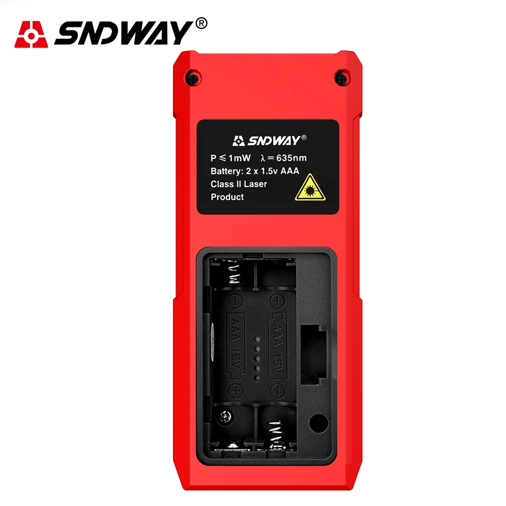 Sndway Laser Rangefinder Roulette Laser Distance Measure 50m 70m 100m 120m Digital Distance Meter Ruler Lazer Tape Range Finder