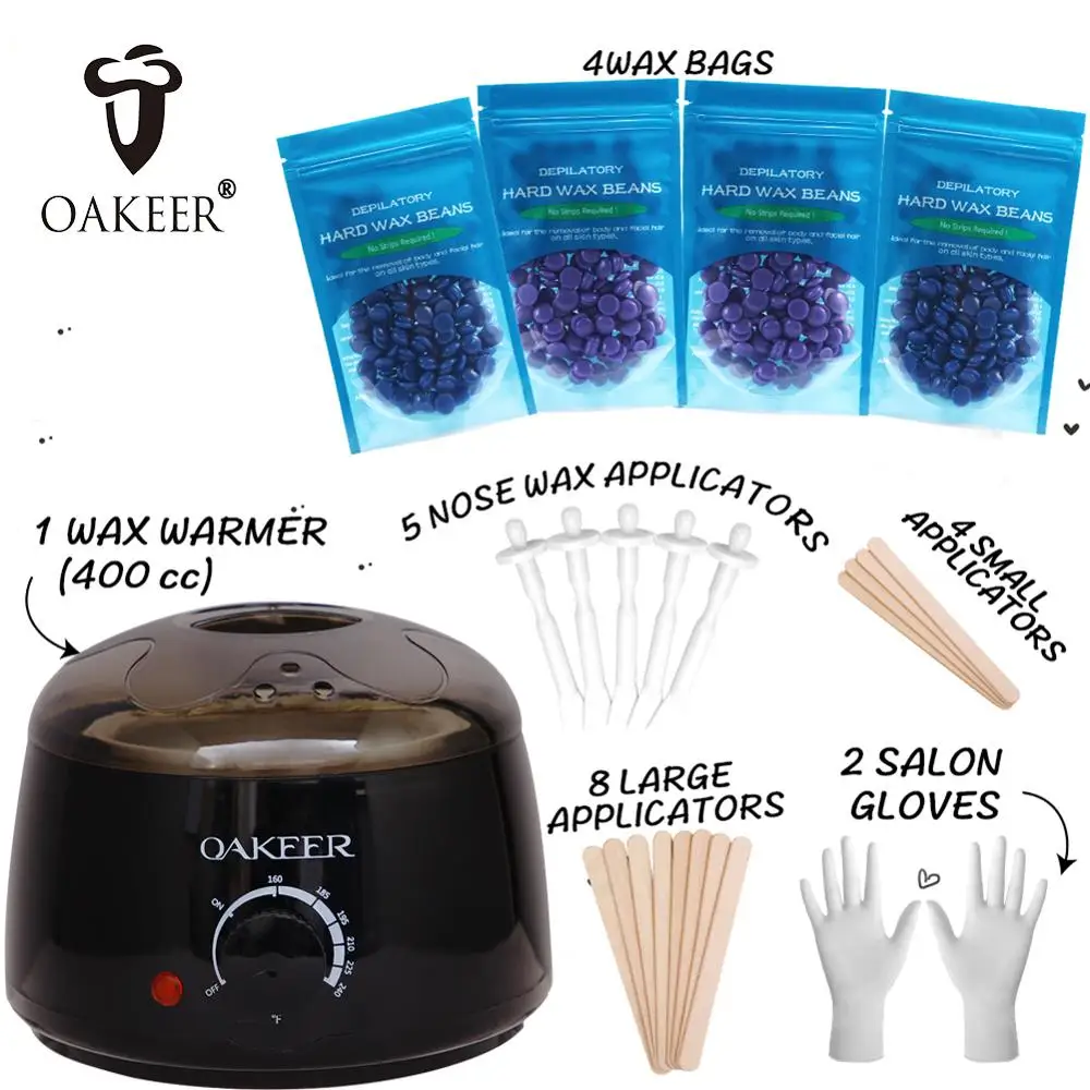 WAX-MELTER Hair-Stick Hair-Removal-Kit Depilatory 4-Wax-Beans Flawless Women for 