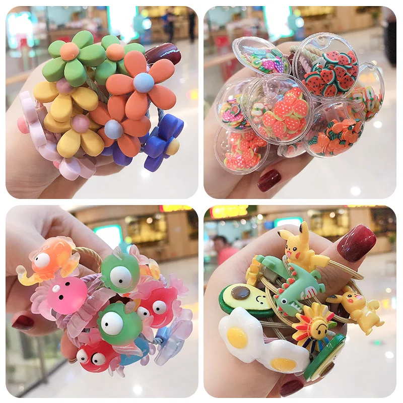 3-6-10Pcs-Set-Girls-Cute-Cartoon-Animals-Fruit-Elastic-Hair-Bands-Scrunchies-Ponytail-Holder-Headbands (2)