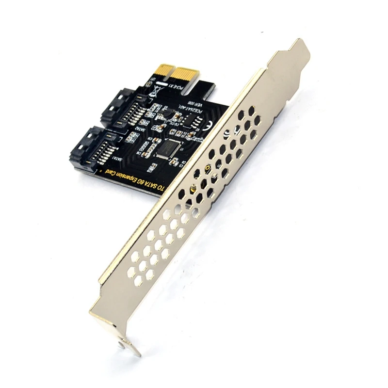 PCI Express SATA 3 Controller Card, 2 Port PCIe SATA III 6GB/s Internal Adapter Converter for Desktop PC Support SSD and HDD wit