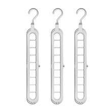

3pcs Multifunction Plastic Scarf Clothes Hanger Hangers Storage Rack