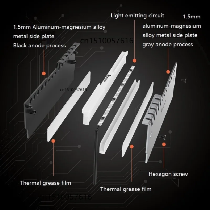 2 шт. настольный охлаждающий жилет с эффектом памяти светильник RGB/цветной