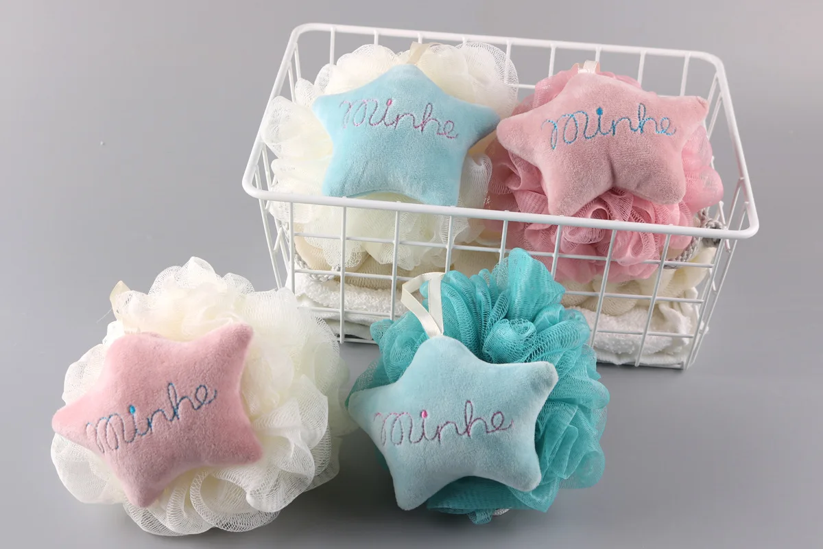 Large Size Bath Loofah Bath Ball Cute GIRL'S Rubbing Towel Rub Back Lingers Bath Supplies mu yu hua qiu Bath