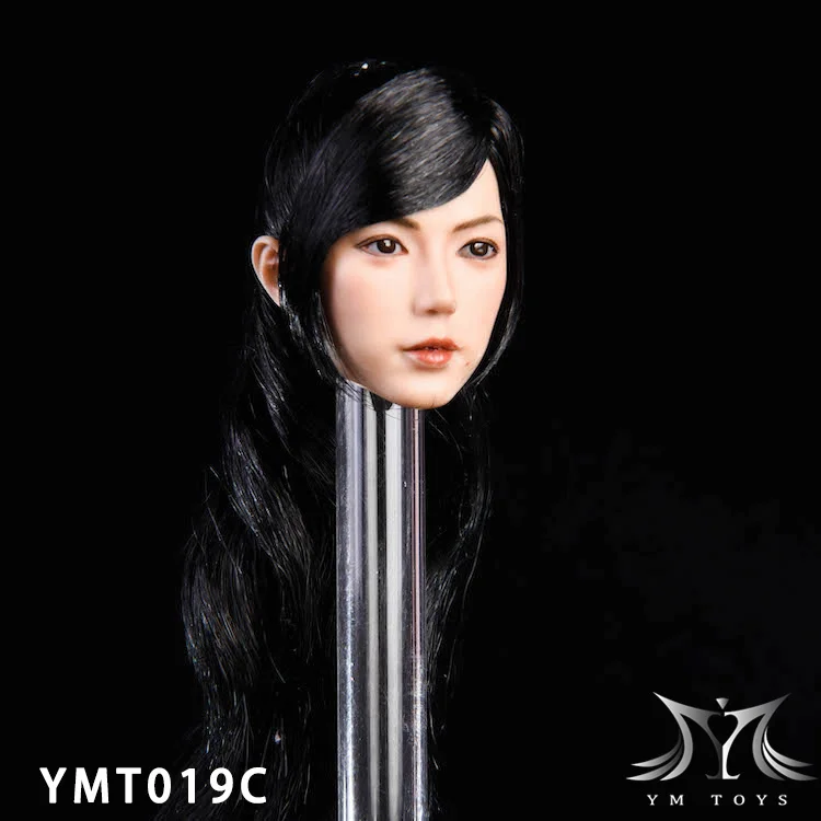 1/6 женская голова резьба YMTOYS YMT019 Jing посадки азиатской красоты голова Лепка с хвостом посаженные волосы для бледных женских игрушек тела