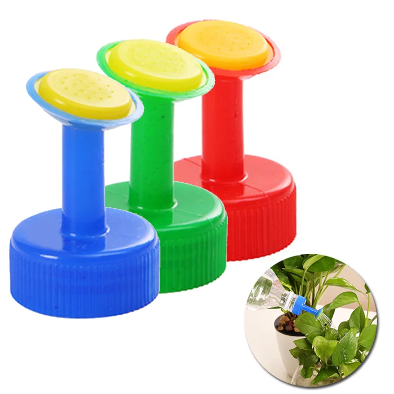Plastic Squeeze Type Watering Bottle Plant Water Can Curved Nozzle Tool