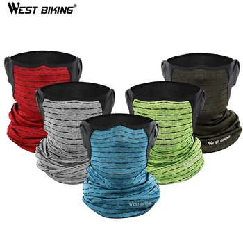 

WEST BIKING Summer Cycling Scarf Sport Half Face Mask Anti-sweat Ice Silk Headwear Running Caps Men Women Balaclava Bike Mask