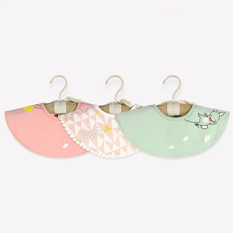 

Baby Bibs Cotton 360° Waterproof Child Feeding Accessories For Babies From 0 To 3 Years Infant Soft Cute Cartoon Absorbent Cloth