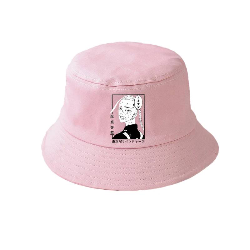 Anime Tokyo Revengers pink Summer hat 
