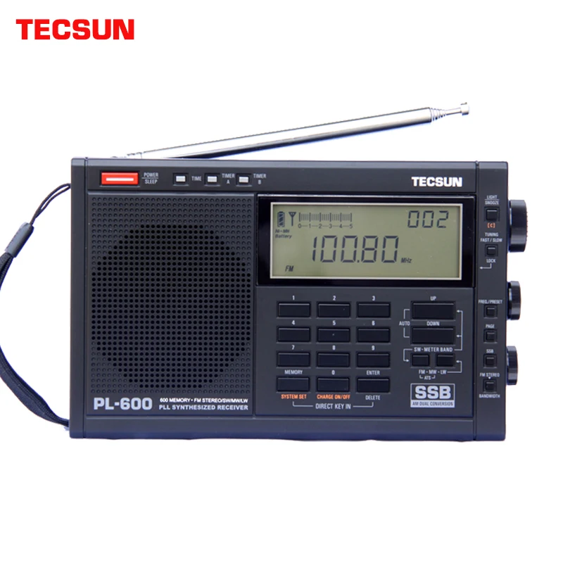 Цифровой радиоприемник TECSUN Φ полный диапазон FM/MW/PL 600/PLL синтезированный
