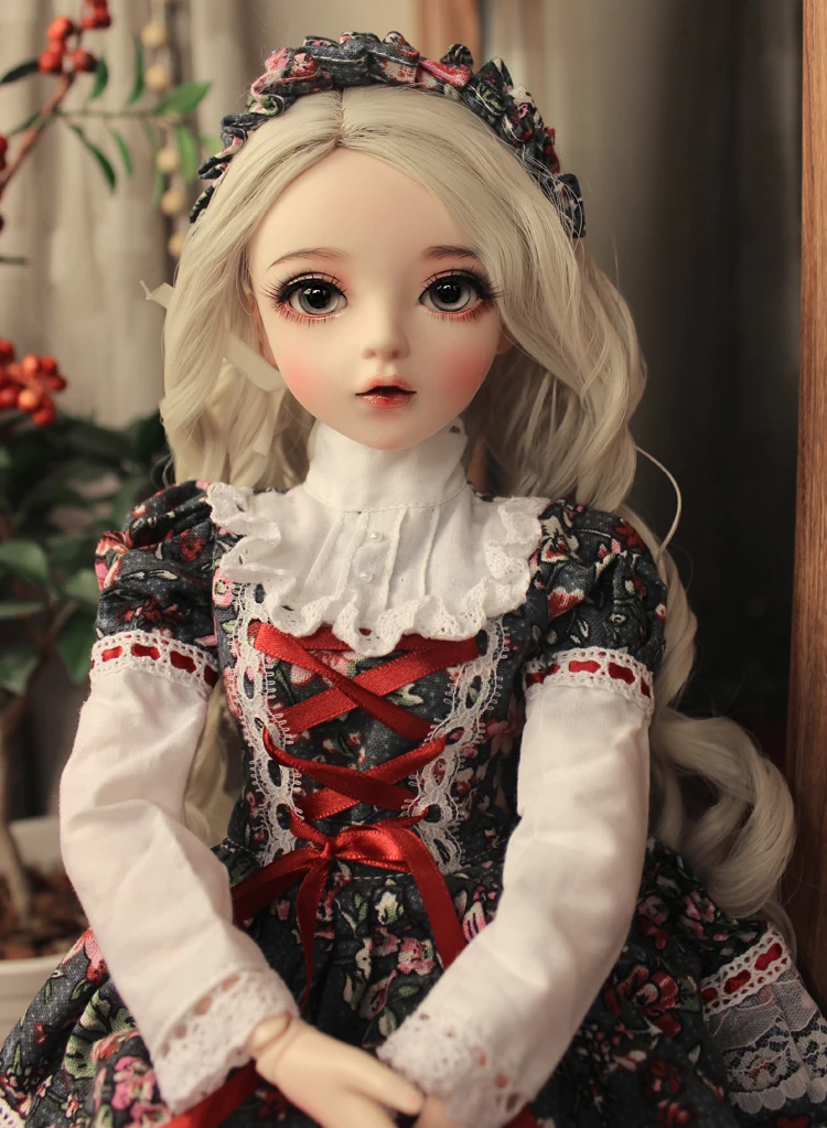 Rose girl 60cm bjd doll gifts for girl Doll With Clothes Support Change Eyes DIY Doll Best Valentine's Day Gift Handmade Beauty Toy - Цвет: Rose girl