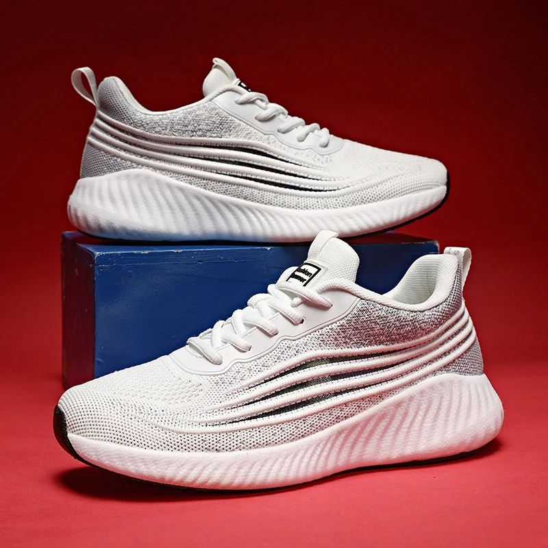 Кроссовки мужские сетчатые дышащие удобная повседневная обувь размеры 39-45 лето