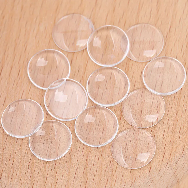 Onwear 50 шт плоское прозрачное кабошон стекло тонкое 14 мм кукольные глазки diy аксессуары