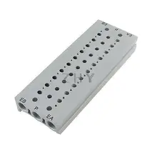 Прямоугольный алюминиевый блок коллектора Соленоидный клапан основание 10 станций