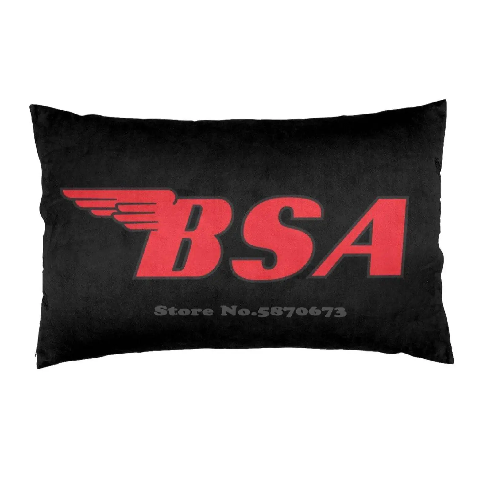 Bsa Motorcycles Logo 2 Print Pillow Cover Hug Federa Moto Norton Retro Chopper Classic Moto Matchless Bultaco Cz