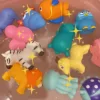 Baby Bath Toys Lovely Mixed Animals Swimming Water Toys Colorful Soft Rubber Float Squeeze Sound Bathing Toy for Baby Gifts 2