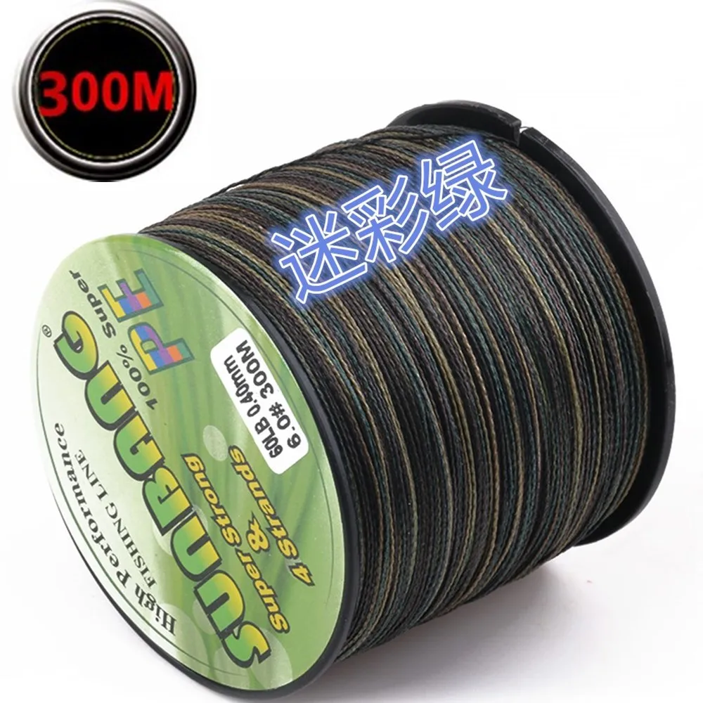 

Heng Jia Hot Sales EBay Hot Selling Fishing Line 4 Series 300 M Weave PE Line Camouflage Kite Fishing Line Fishing Rod Line