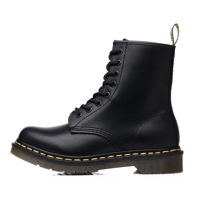 Winter Unisex Couple Ankle Boots men shoes woman New Genuine Leather
Boots Casual Lace Up Ladies Fashion Shoes Black Botas Mujer