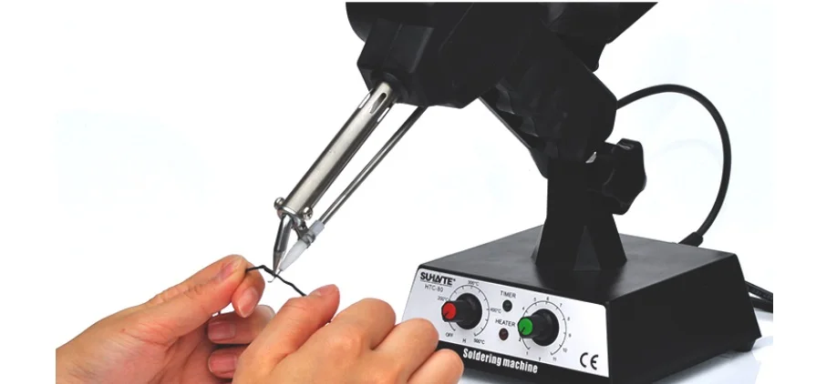 

Soldering Station Adjustable Thermostat Automatic Tin Soldering Foot Soldering Iron 80W Spot Welding Machine