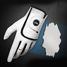Высокое качество эластичные мягкие противоскользящие дышащие перчатки варежки для Для мужчин левой и правой руки учебные пособия для гольфа Рука защиты одежда