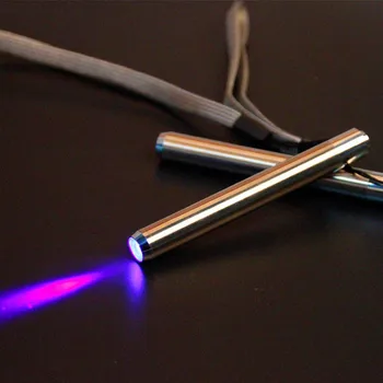 

Led UV Flashlight Torch Ultra Violet Light Stainless Steel Mini Pocket Flashlight Lamp AA Battery for Marker Checker Detection