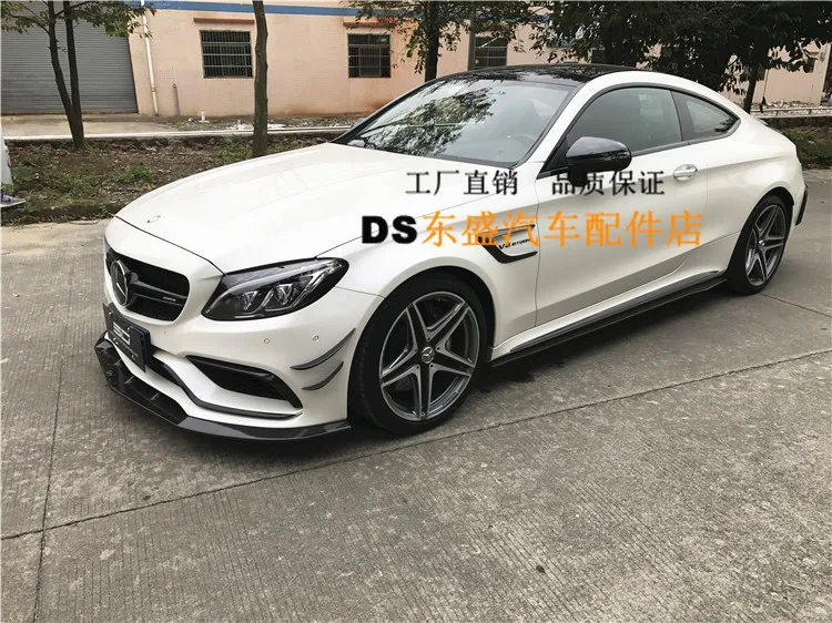 Подходит для Mercedes Benz W205 C63 отделка крыла из углеродного волокна отделка заднего бампера