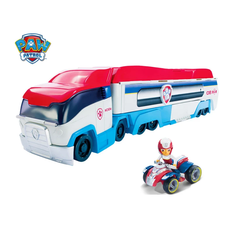 Paw Patrol игрушки на день рождения Juguete Patrulla Canina Мультяшные игрушки с оттягивающимся назад автомобилем набор ABS фигурки модель игрушки для детей