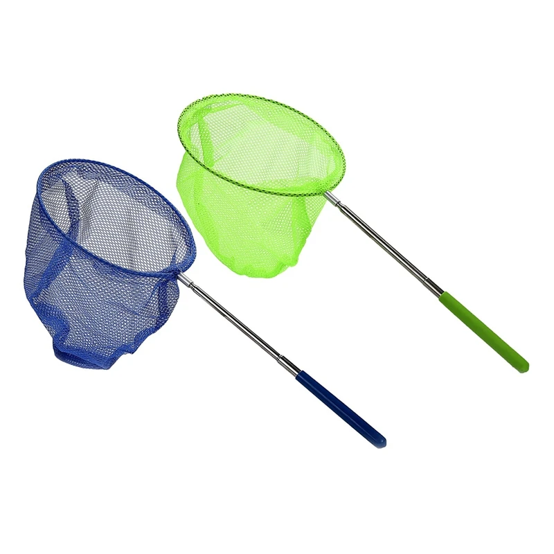 

2 Pcs Outdoor Catching Catching Butterfly Net Fishing Net Bag Stainless Steel Telescopic Fishing Net Tool Outdoor Telescopic Por
