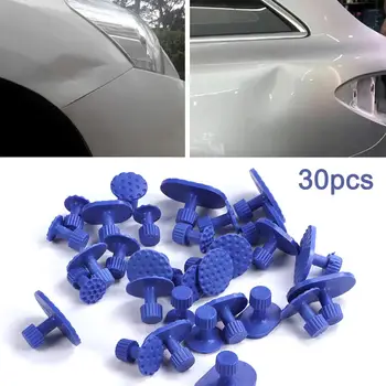 

18/30Pcs Car Dent Puller Car Paintless Dent Repair Hail Removal Kit Tool Pulling Tabs for Auto Body Repair Tool Puller Tabs