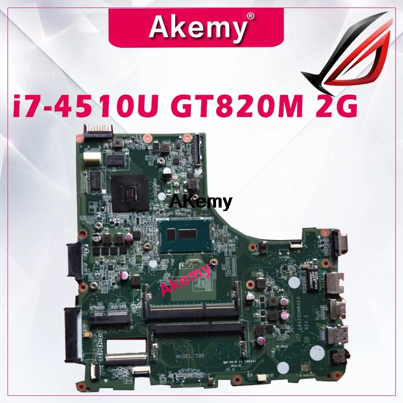 Для ACER E5-471 E5-471G V3-472 V3-472P Материнская плата ноутбука DA0ZQ0MB6E0 с i7-4510U GT820M 2G тесты работы